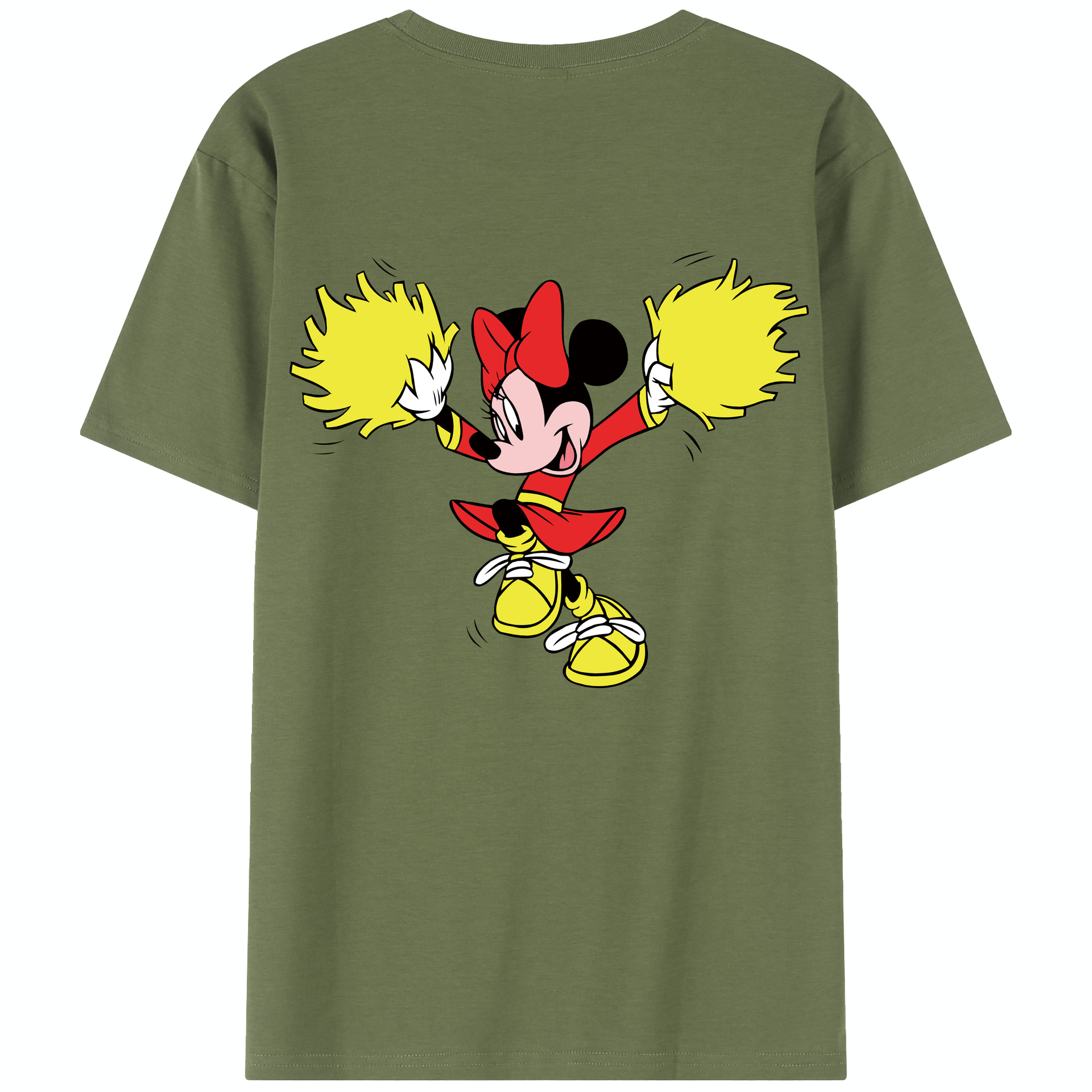 （画像用） ミッキーマウス Mickey Mouse 綿100％半袖Tシャツ（背面プリント）